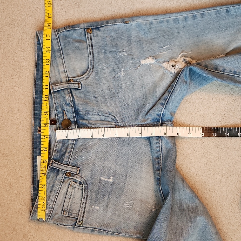 KUT FROM THE KLOTH Jeans Catherine Boyfriend Cut Distressed Blue Jeans Size 4 - Picture 9 of 10